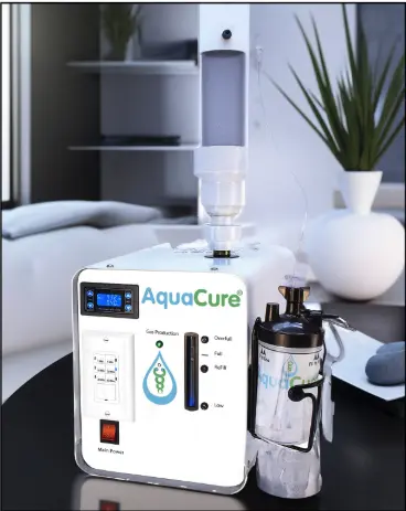 AquaCure AC50 set up in a living room for daily use